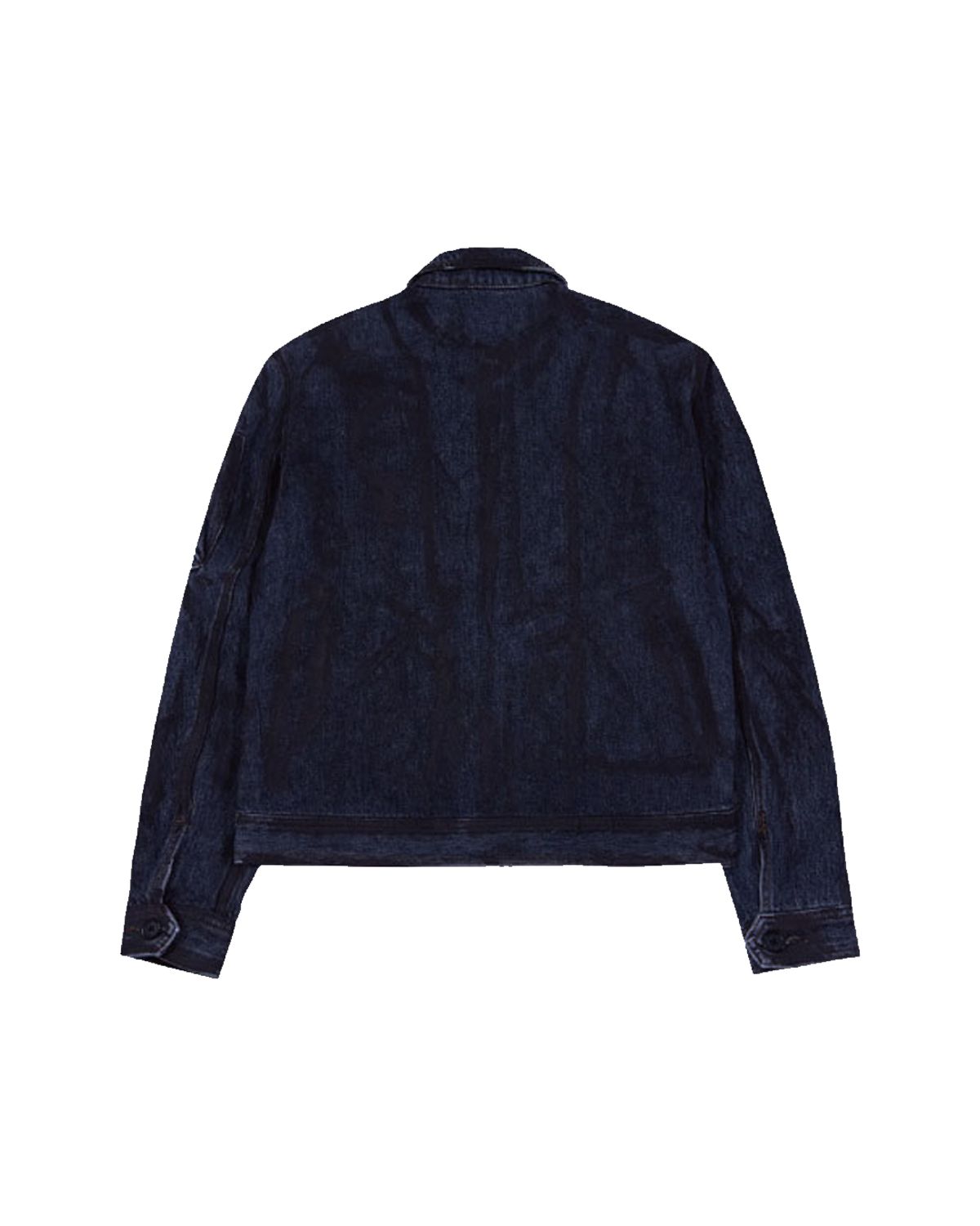 더뮤지엄비지터(THEMUSEUMVISITOR) HAND PAINTED DENIM JACKET (BROWN)