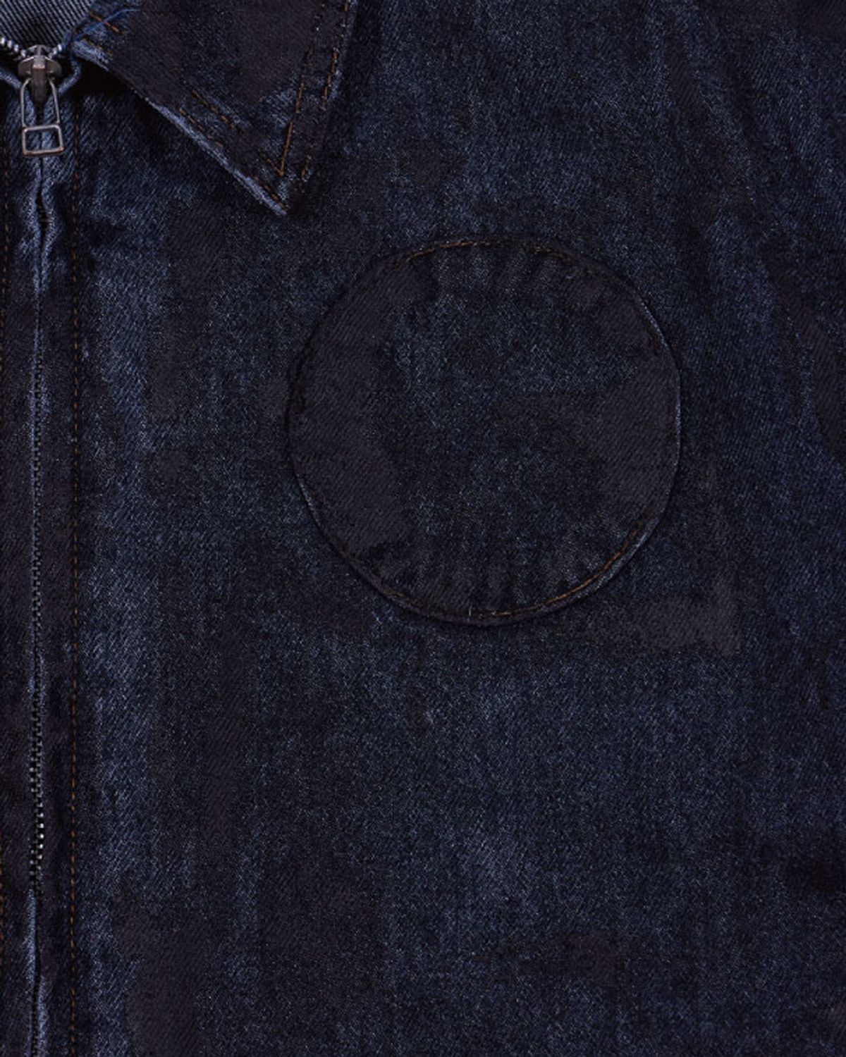 더뮤지엄비지터(THEMUSEUMVISITOR) HAND PAINTED DENIM JACKET (BROWN)