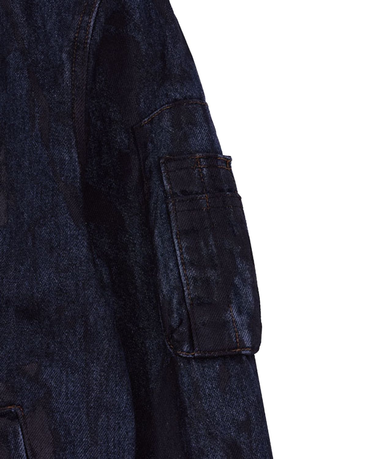 더뮤지엄비지터(THEMUSEUMVISITOR) HAND PAINTED DENIM JACKET (BROWN)