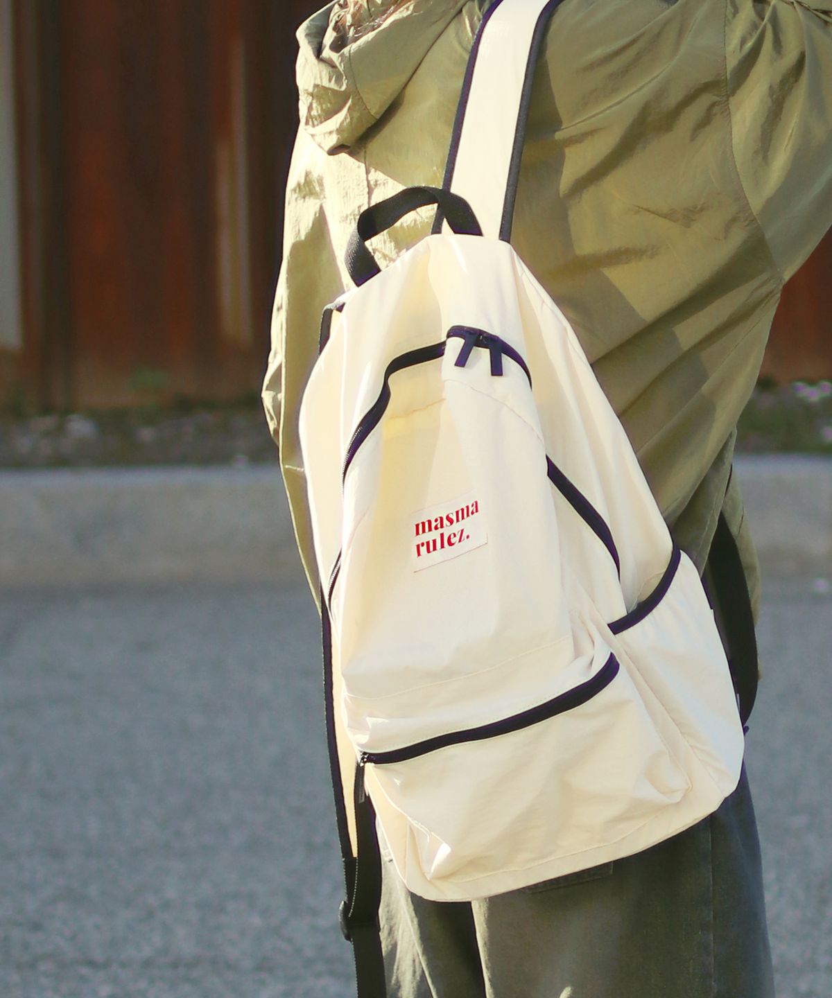 마스마룰즈(MASMARULEZ) Daily backpack_Butter cream