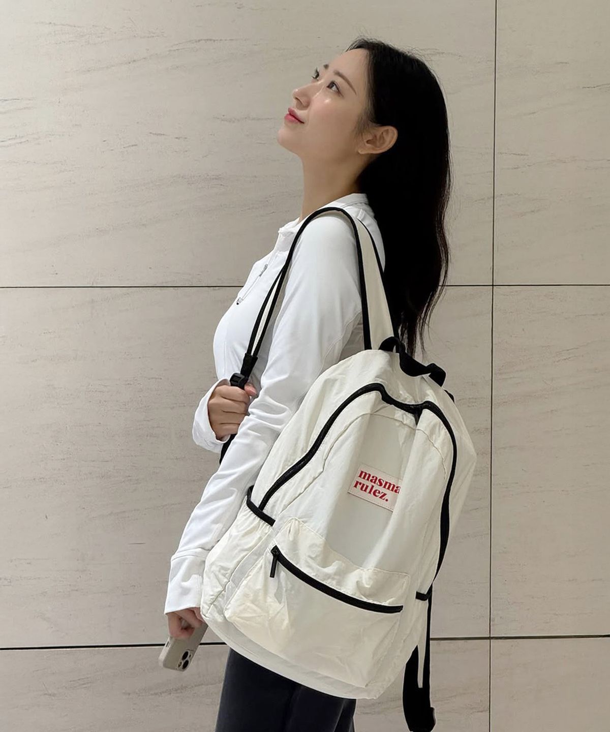 마스마룰즈(MASMARULEZ) Daily backpack_Butter cream
