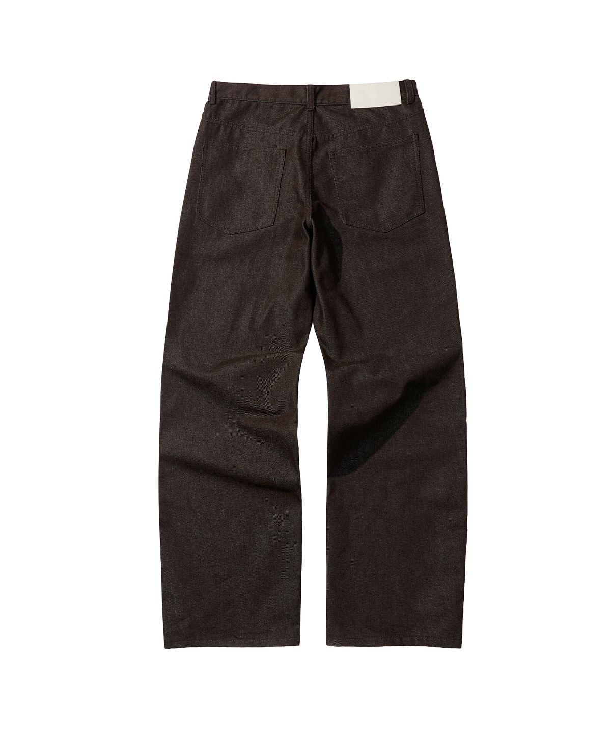 세컨모놀로그(SECONDMONO) 3-Stitch Wide CP Denim Pants [CPBROWN]_SEPT025CPBROWN