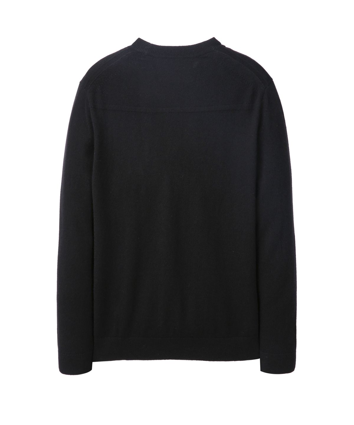 질스튜어트뉴욕 맨(JILLSTUART NEWYORK MEN) 블랙 캐시미어 100 라운드 니트 (JNSW3D201BK)
