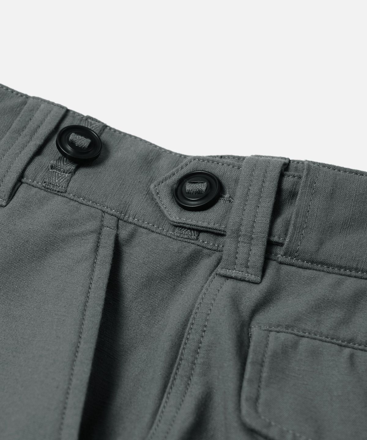 프리즘웍스(FRIZMWORKS) BACKSATIN ROYAL NAVY COMBAT PANTS _ STEEL GRAY