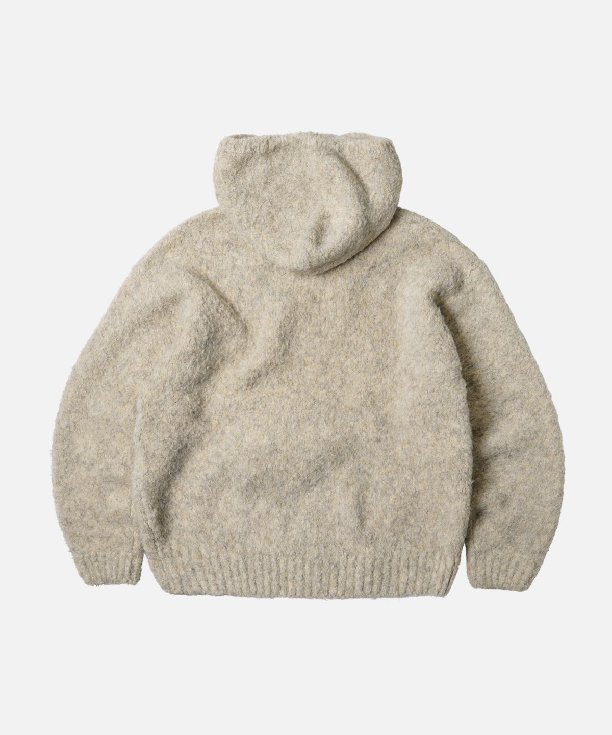 프리즘웍스(FRIZMWORKS) WAVE BOUCLE KNIT HOODY _ OATMEAL