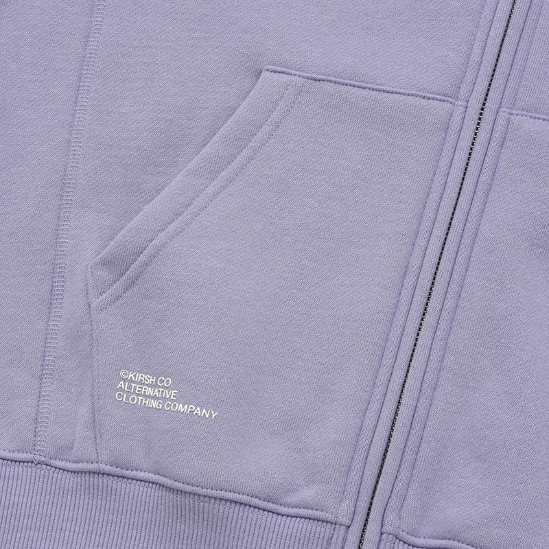 MUSINSA | KIRSH Doodle cherry circle logo brushed hooded zip