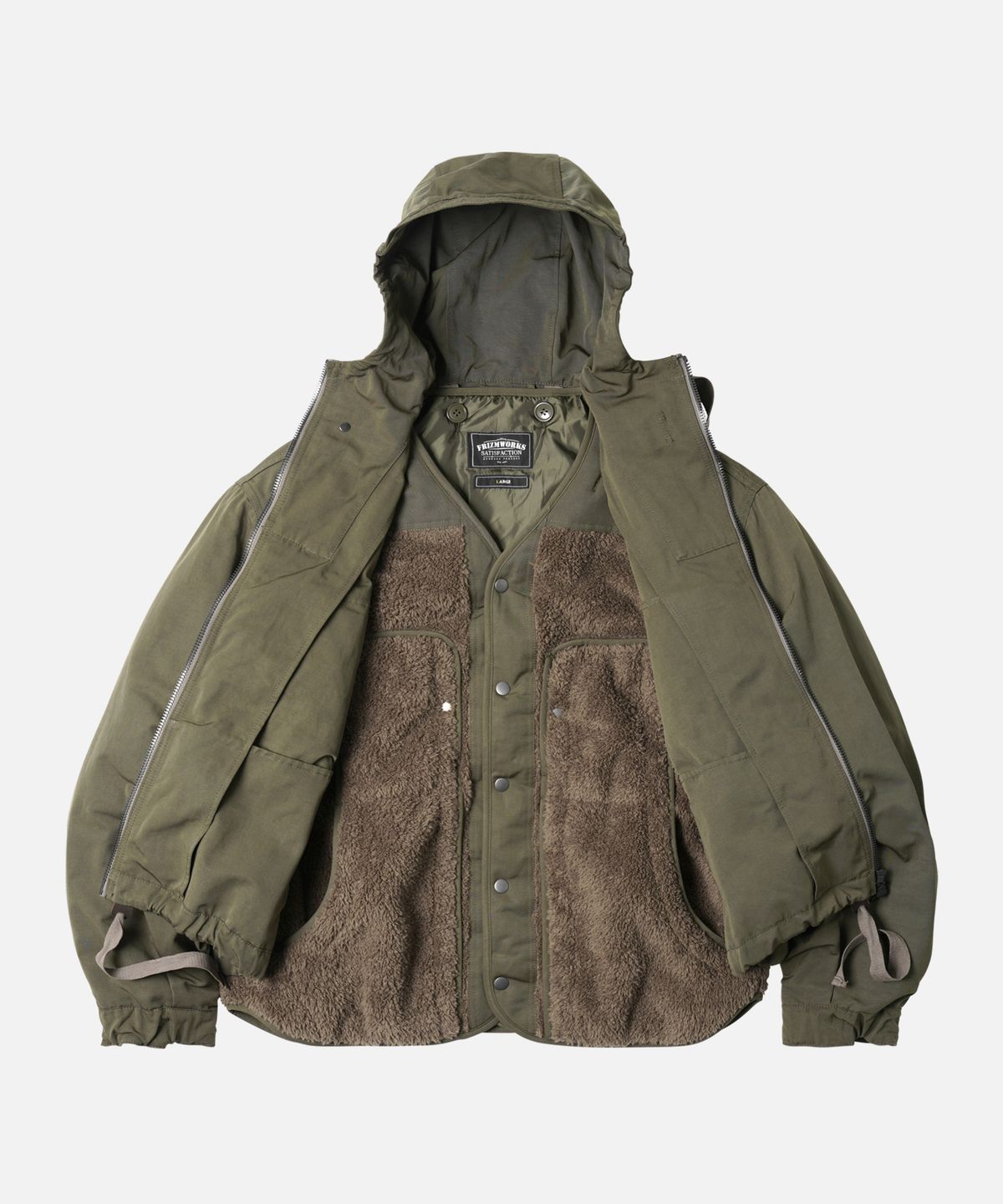 프리즘웍스(FRIZMWORKS) SMOCK HOODED PARKA 002 _ OLIVE