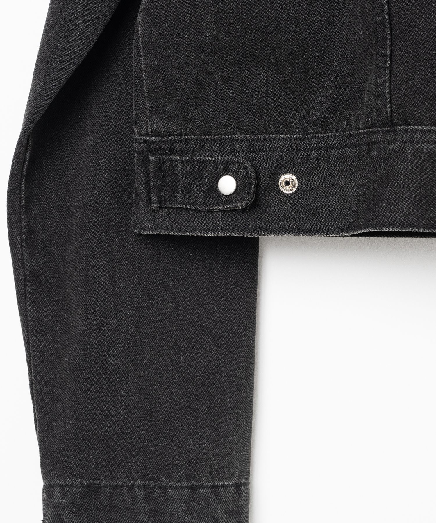 【韓国 MILLO ARCHIVE】Washed Denim Racing Jacket MUSINSA | MILLO WOMEN Washed Denim Racing Jacket [Stone Black]