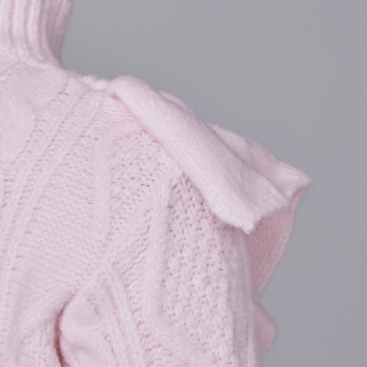 제이제인(J.JANE) 파스텔 프릴 니트 스웨터 (Light Pink)