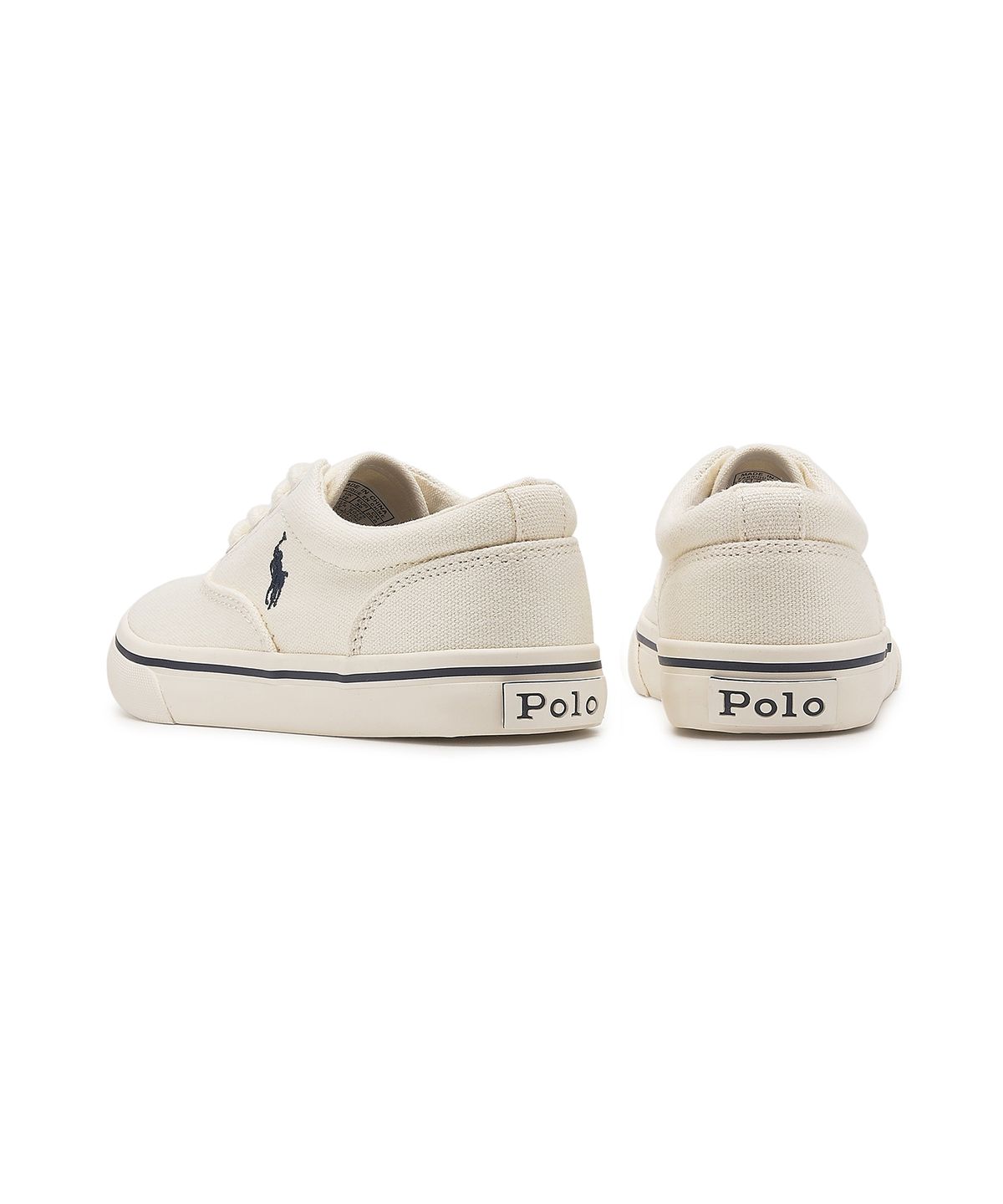폴로 랄프 로렌 칠드런(POLO RALPH LAUREN CHILDREN) 남아 2-7세 키튼 캔버스 스니커즈 - 아이보리