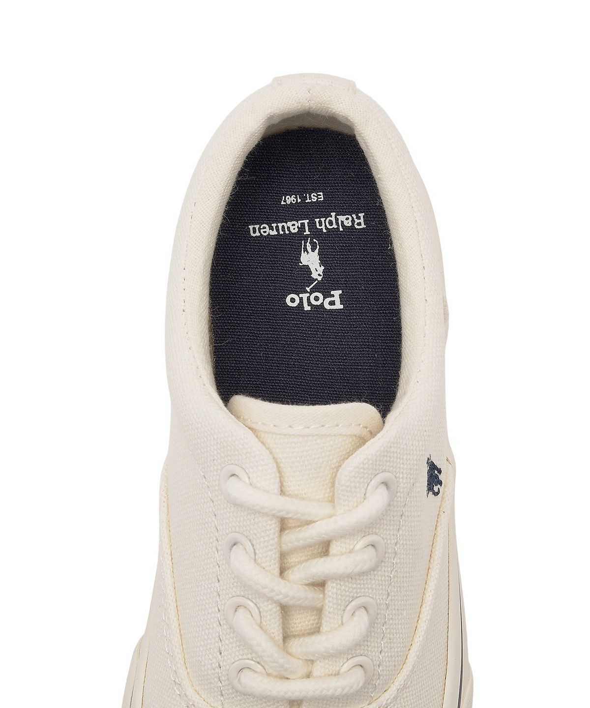 폴로 랄프 로렌 칠드런(POLO RALPH LAUREN CHILDREN) 남아 2-7세 키튼 캔버스 스니커즈 - 아이보리