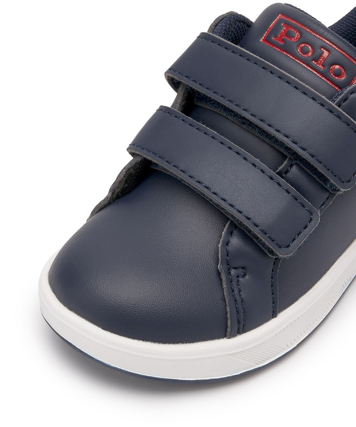폴로 랄프 로렌 칠드런(POLO RALPH LAUREN CHILDREN) 남아 2-7세 헤리티지 코트 포 레더 EZ 스니커즈 - 네이비