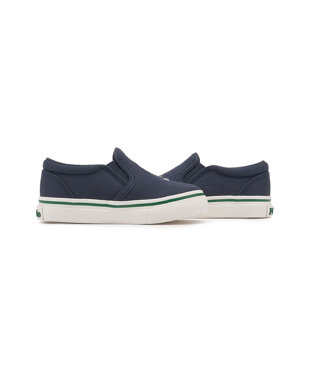 폴로 랄프 로렌 칠드런(POLO RALPH LAUREN CHILDREN) 남아 2-4세 키튼 폴로 베어 캔버스 슬립온 스니커즈 - 네이비
