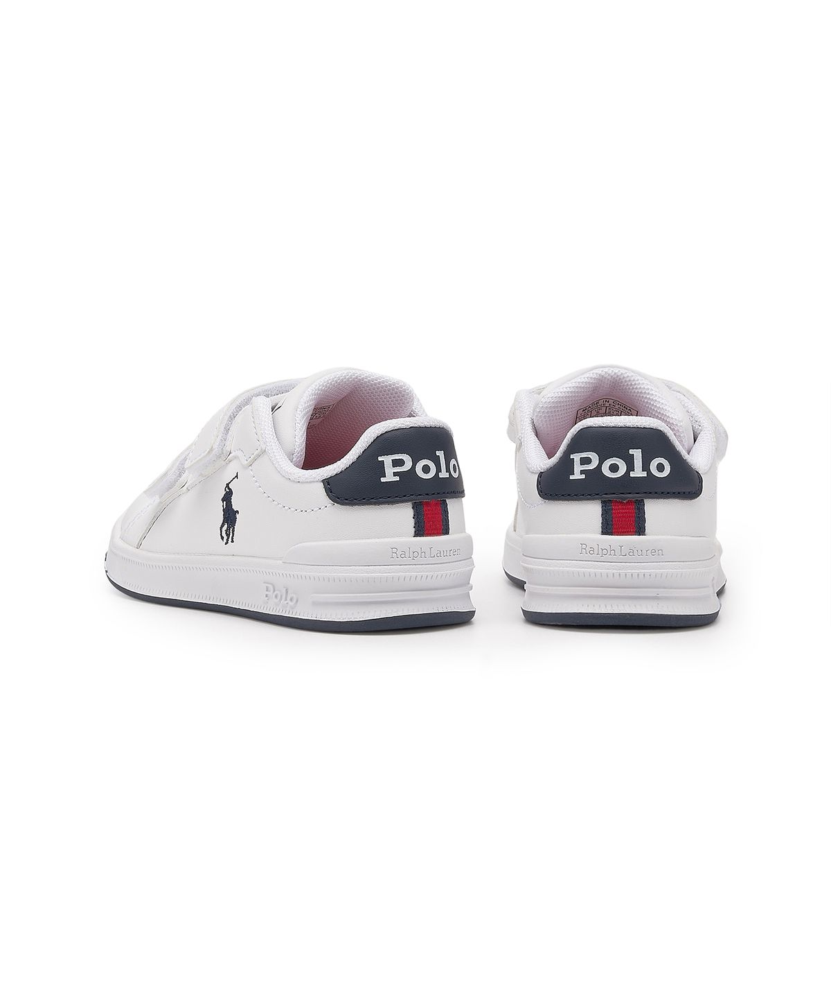 폴로 랄프 로렌 칠드런(POLO RALPH LAUREN CHILDREN) 남아 2-7세 헤리티지 코트 포 레더 EZ 스니커즈 - 멀티