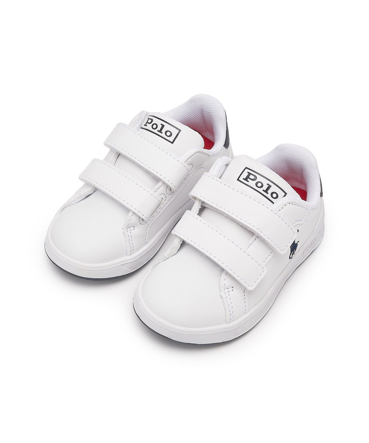 폴로 랄프 로렌 칠드런(POLO RALPH LAUREN CHILDREN) 남아 2-7세 헤리티지 코트 포 레더 EZ 스니커즈 - 멀티