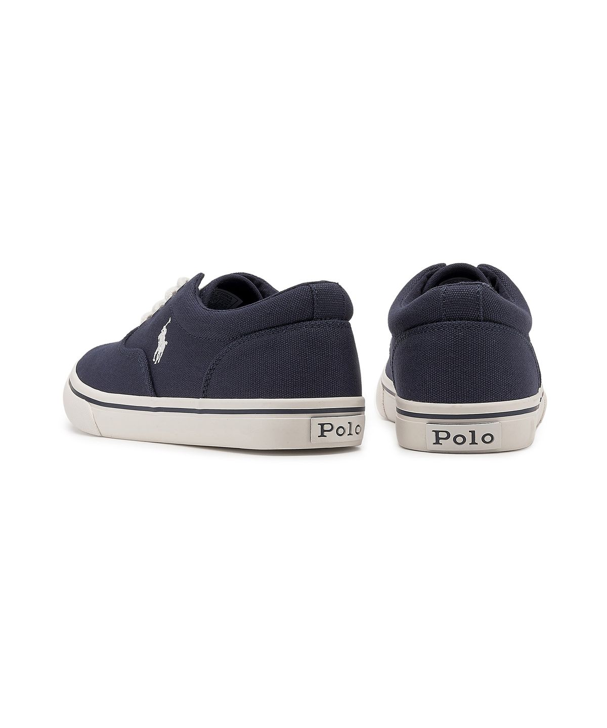 폴로 랄프 로렌 칠드런(POLO RALPH LAUREN CHILDREN) 남아 8-18세 키튼 캔버스 스니커즈 - 네이비