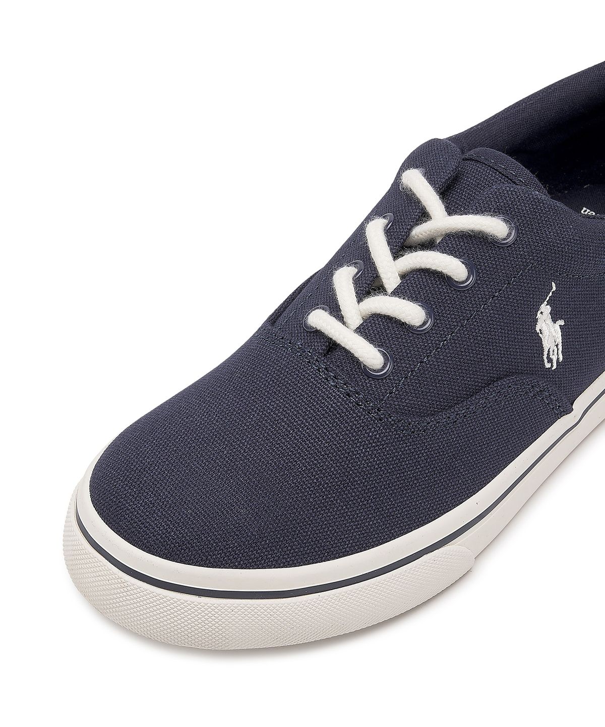 폴로 랄프 로렌 칠드런(POLO RALPH LAUREN CHILDREN) 남아 8-18세 키튼 캔버스 스니커즈 - 네이비
