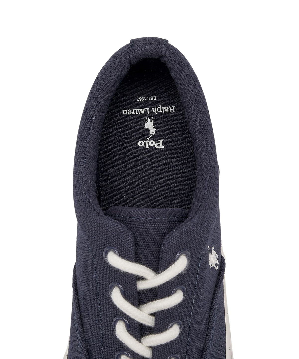 폴로 랄프 로렌 칠드런(POLO RALPH LAUREN CHILDREN) 남아 8-18세 키튼 캔버스 스니커즈 - 네이비