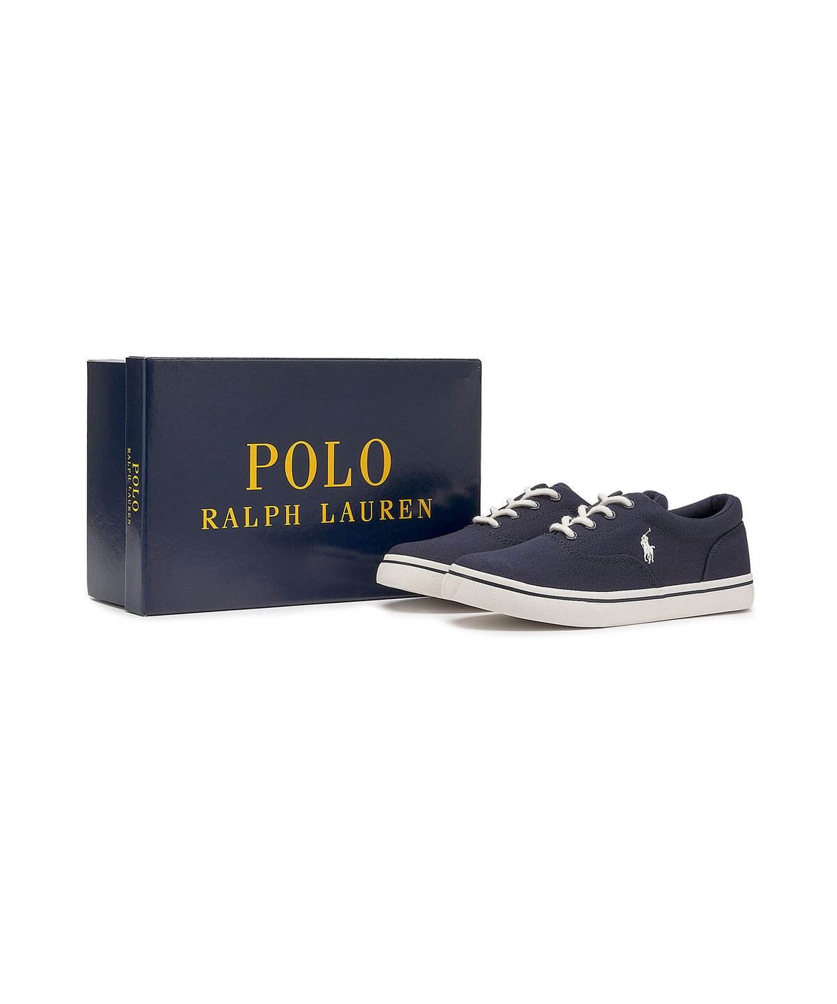 폴로 랄프 로렌 칠드런(POLO RALPH LAUREN CHILDREN) 남아 8-18세 키튼 캔버스 스니커즈 - 네이비