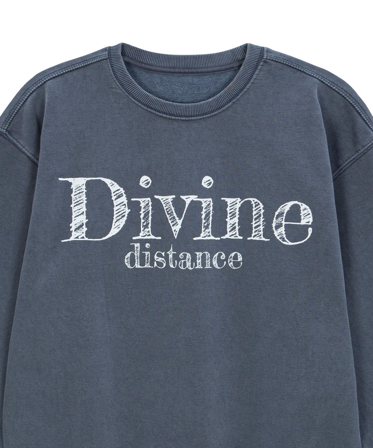 디바인디스턴스(DIVINE DISTANCE) DD 가먼트 맨투맨 [블루]