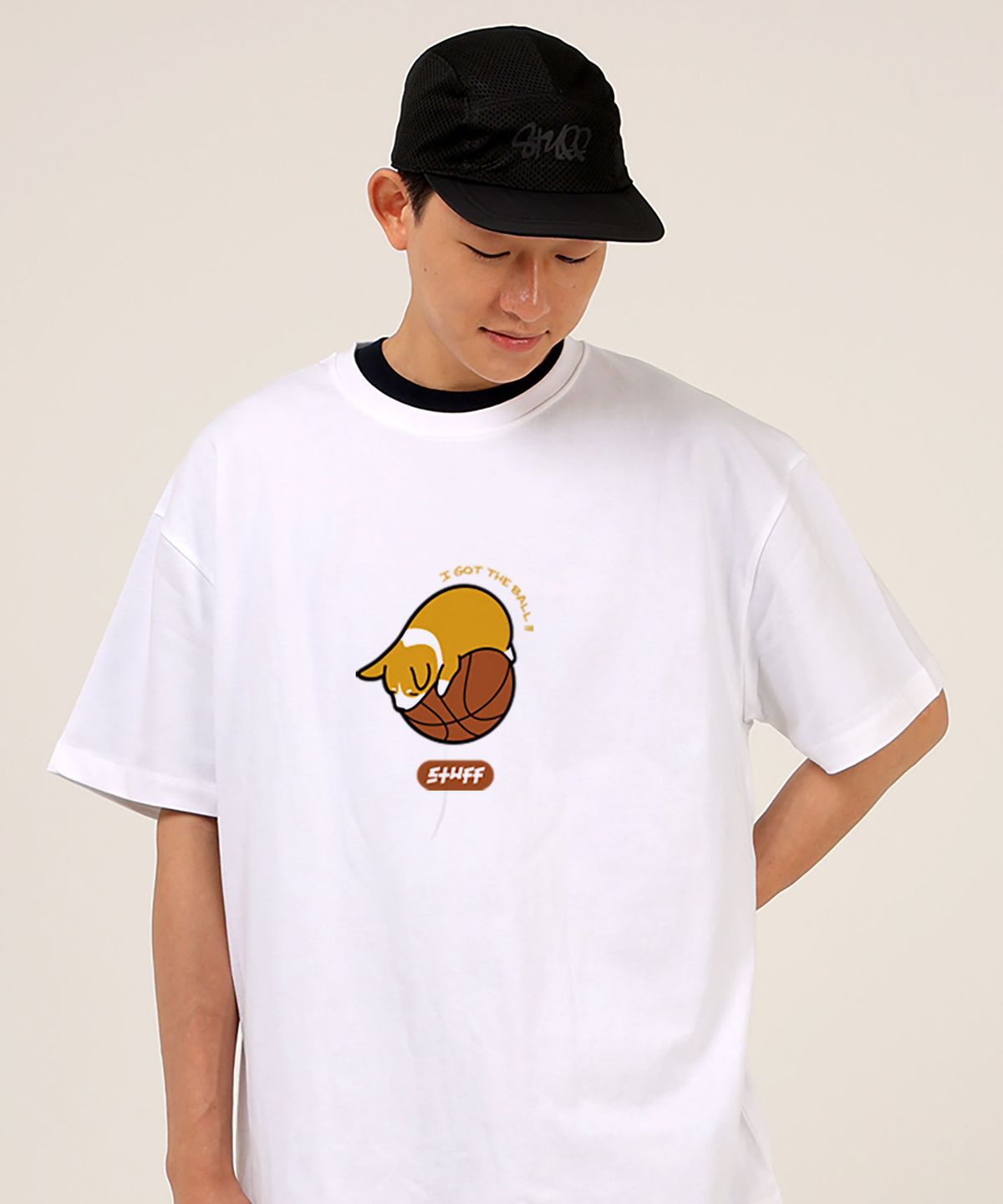 스터프(STUFF) 코기 IGTB 화이트 헤비 반팔티