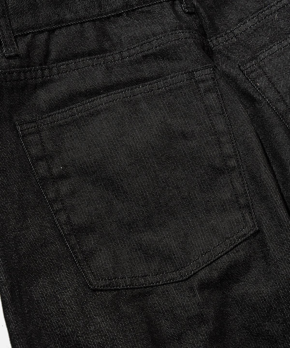 바스틱(VASTIC) 프론트 포켓 언워시드 데님 팬츠_블랙