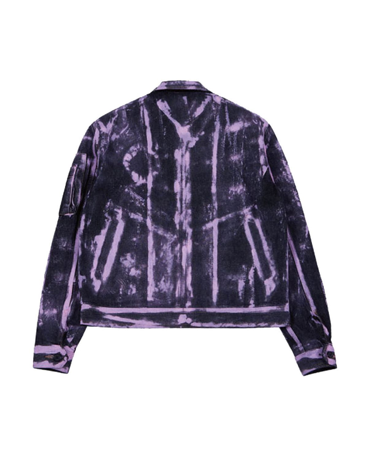 더뮤지엄비지터(THEMUSEUMVISITOR) HAND PAINTED DENIM JACKET (PINK)