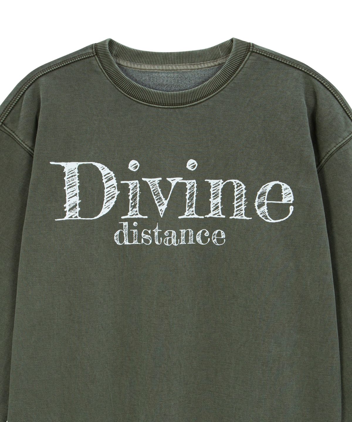 디바인디스턴스(DIVINE DISTANCE) DD 가먼트 맨투맨 [그린]