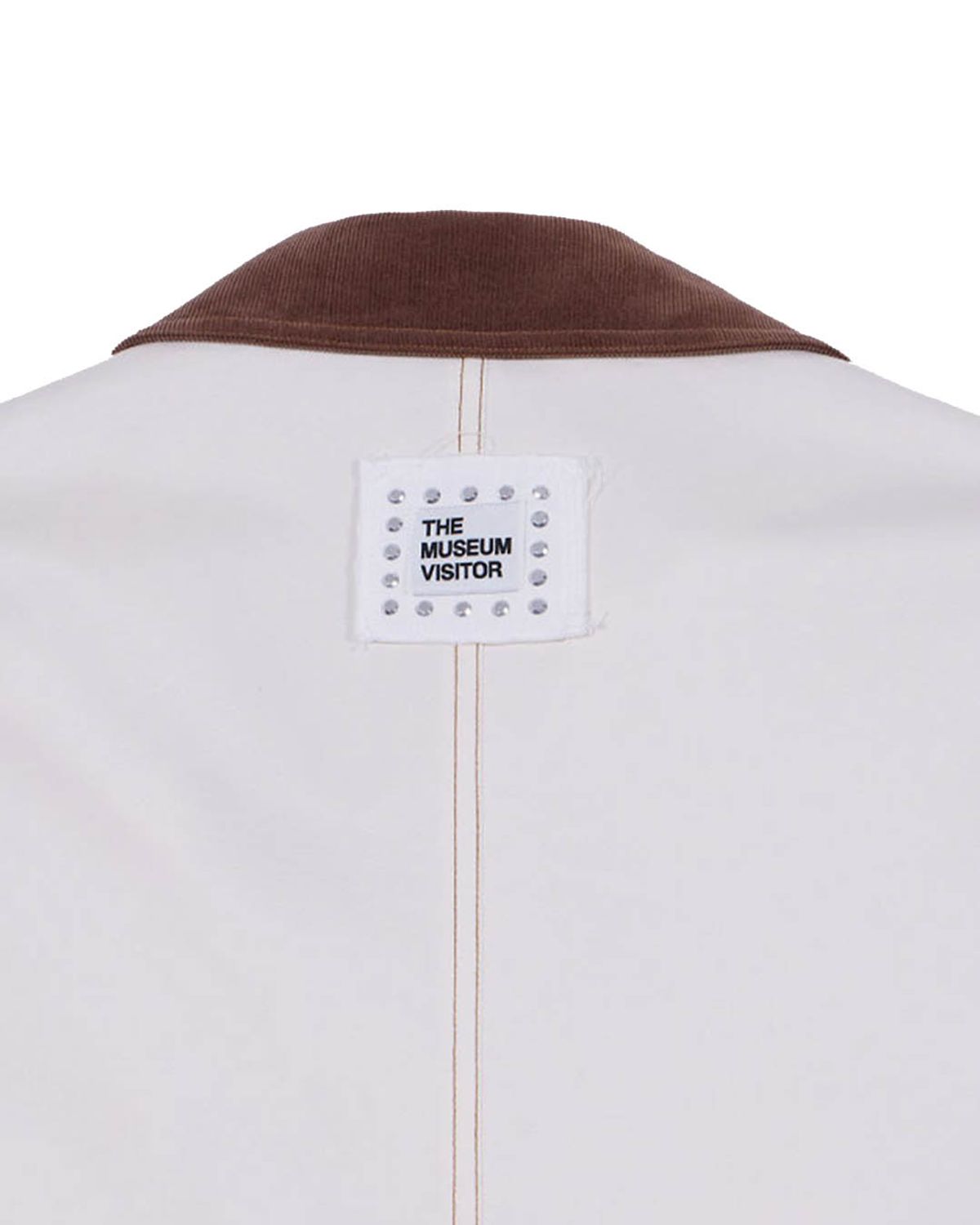 더뮤지엄비지터(THEMUSEUMVISITOR) CORDUROY COLLAR MAC COAT (BEIGE)