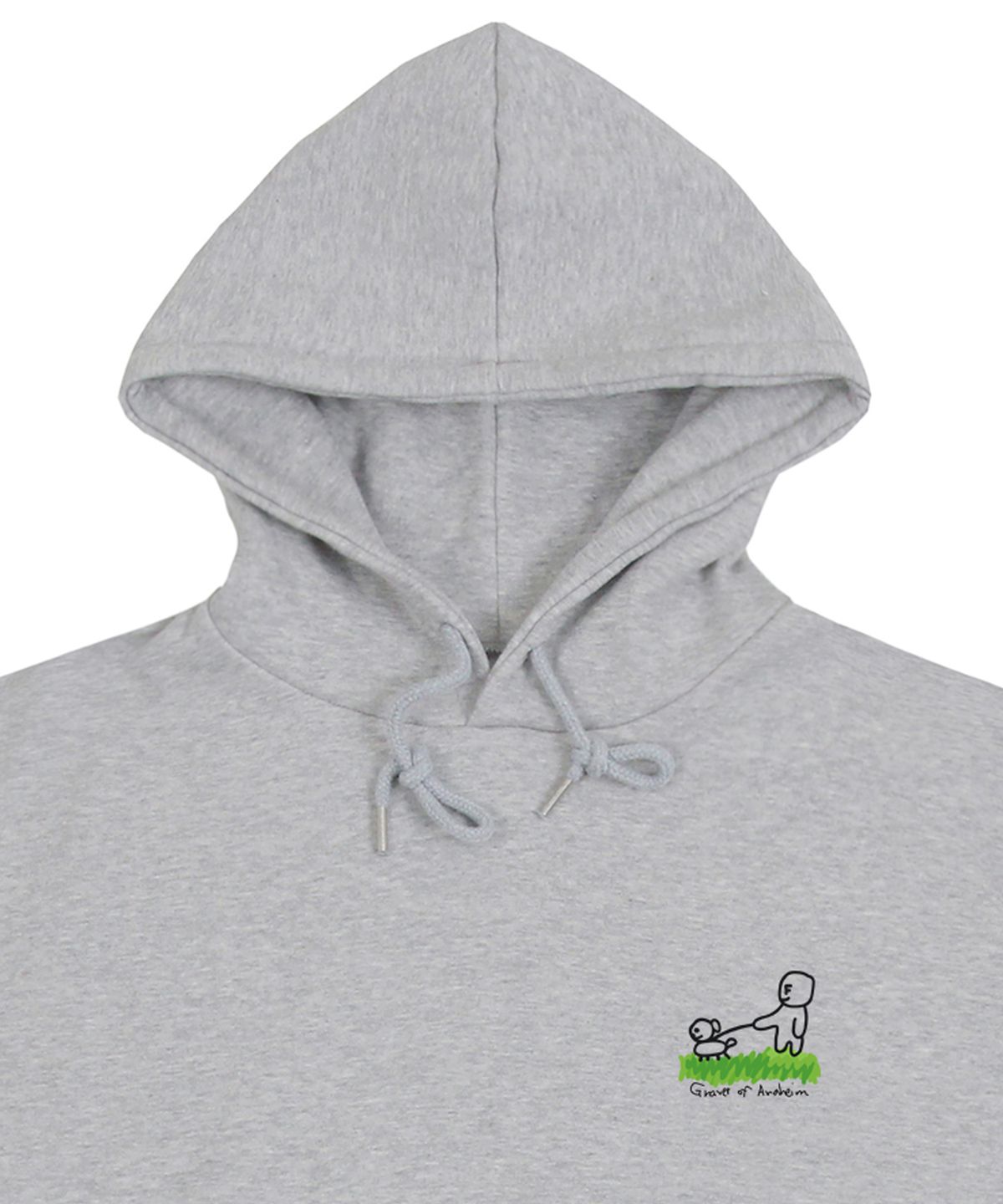 그레이버(GRAVER) [UNISEX]휴먼 퍼피 워크 후드티_그레이