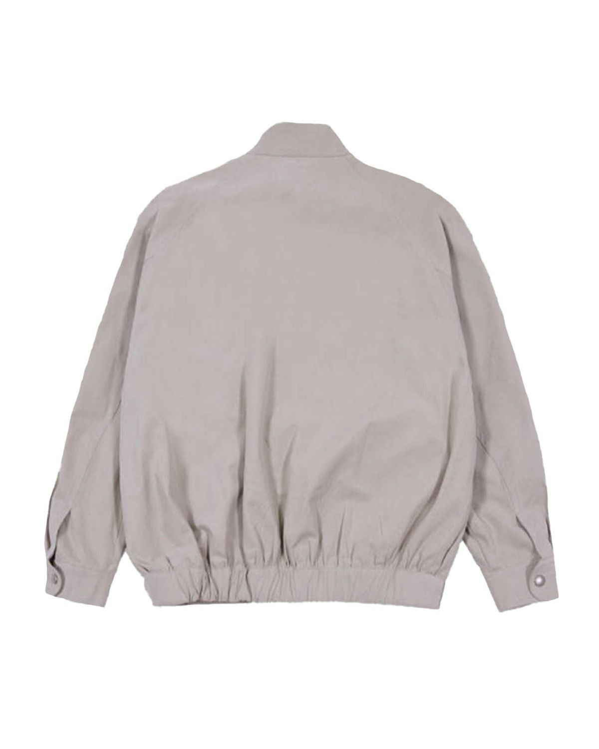 더뮤지엄비지터(THEMUSEUMVISITOR) LETTERING PRINTED COTTON BLOUSON (BEIGE)