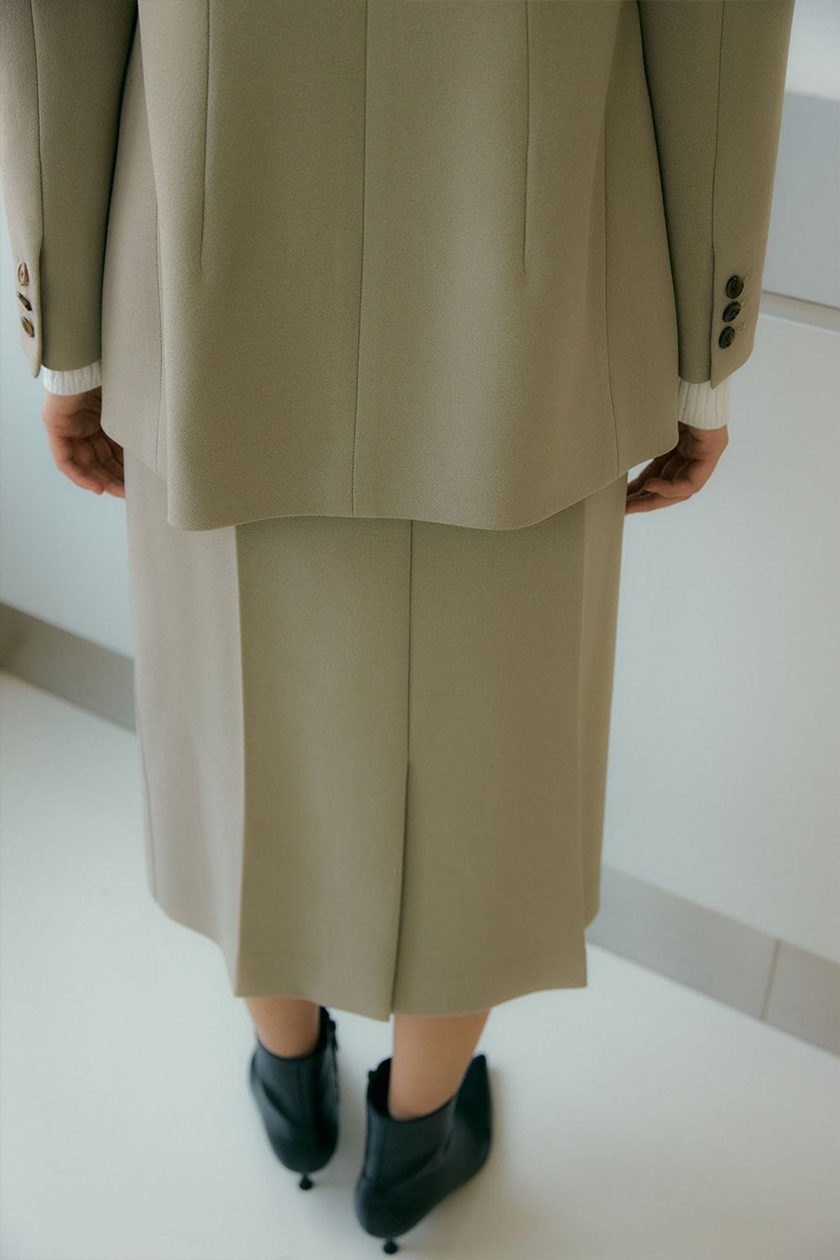 더페니(THE PENNY) BASIC ONE BUTTON JACKET