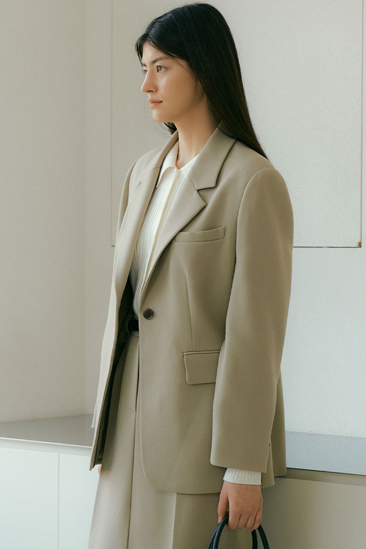 더페니(THE PENNY) BASIC ONE BUTTON JACKET