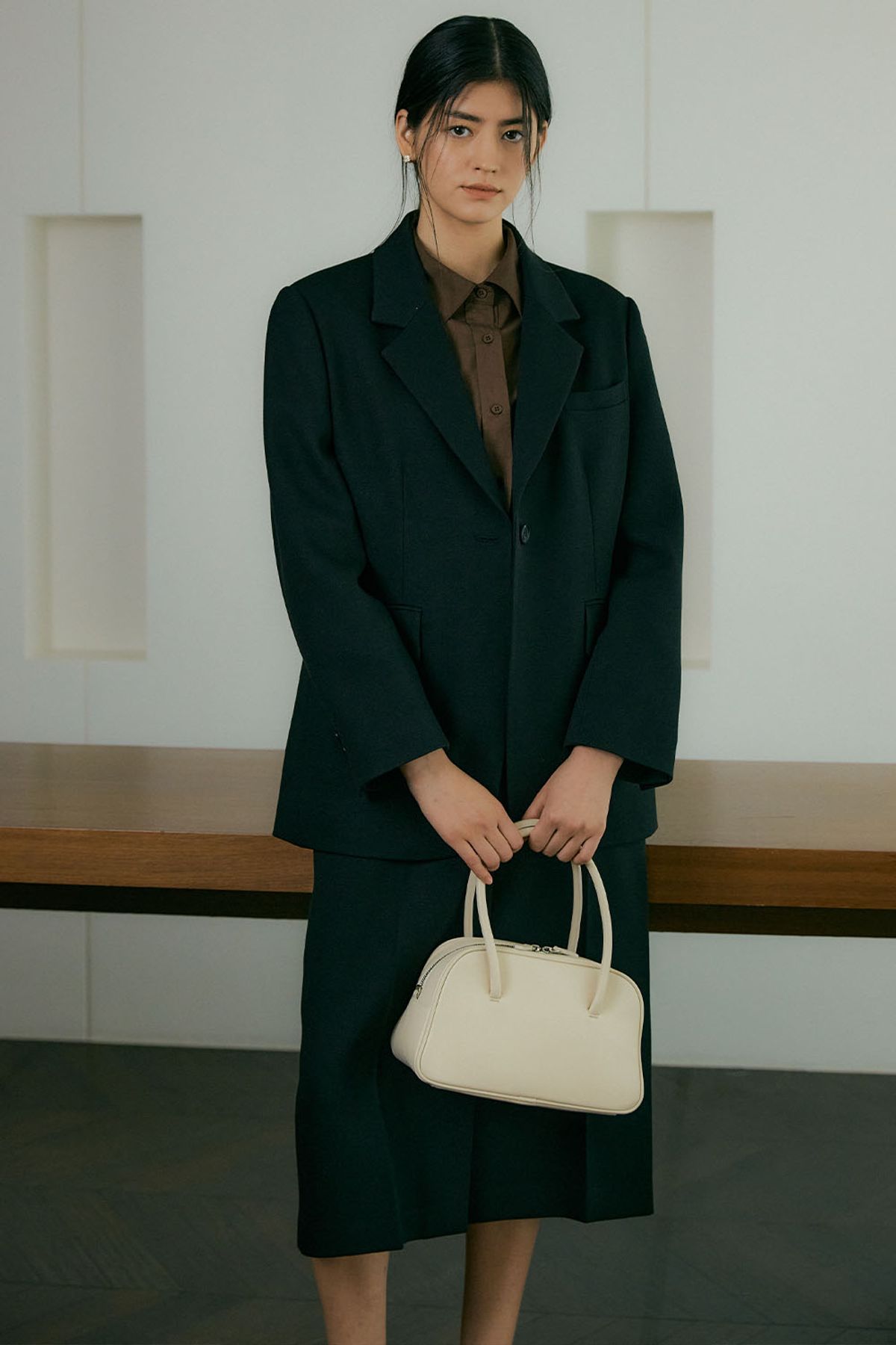 더페니(THE PENNY) BASIC ONE BUTTON JACKET