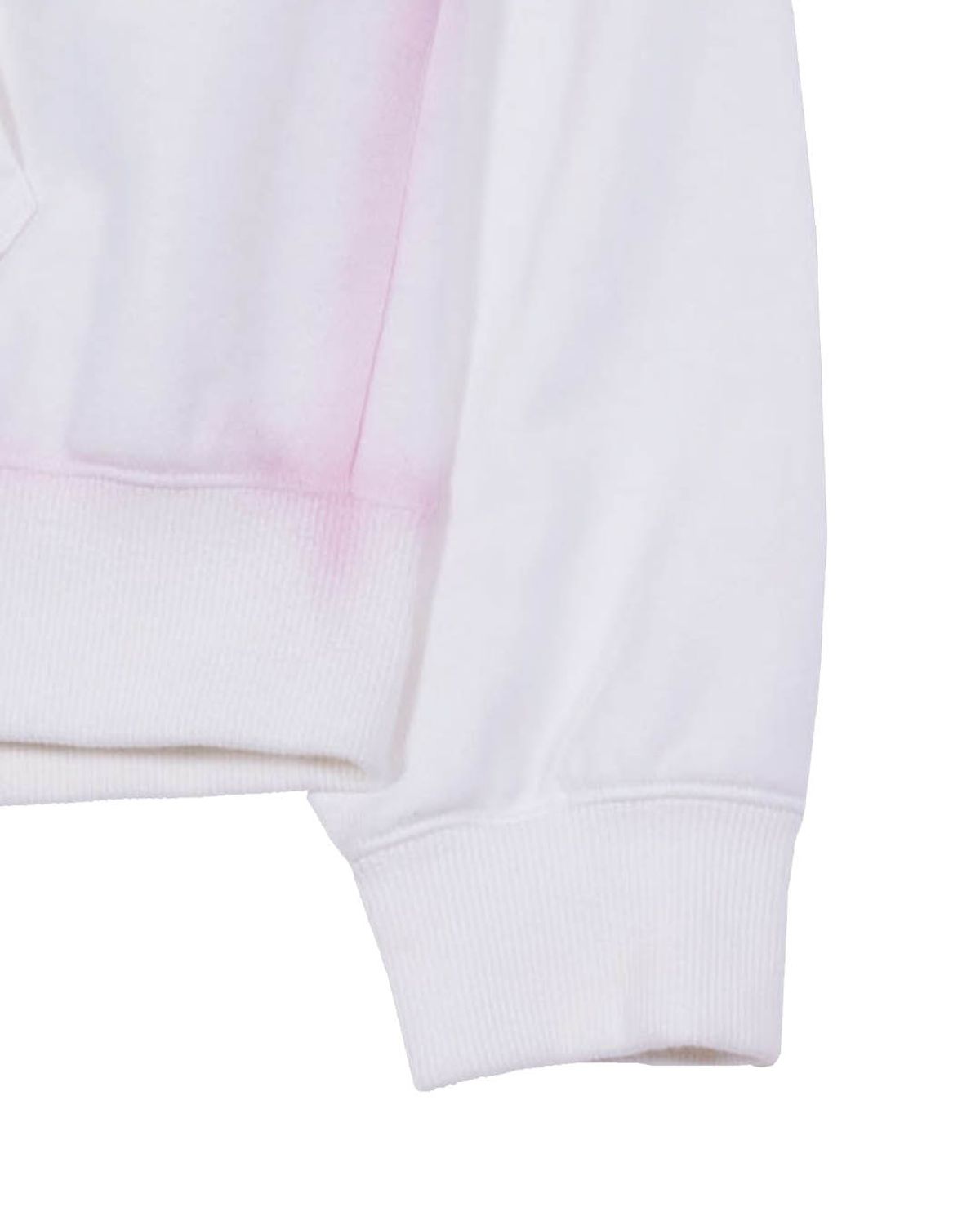 더뮤지엄비지터(THEMUSEUMVISITOR) SPRAY PRINTED ZIP UP HOODY (WHITE)