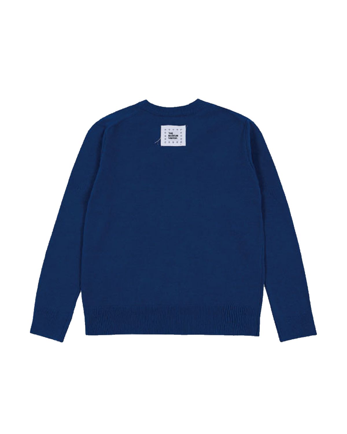 더뮤지엄비지터(THEMUSEUMVISITOR) US HEART PATCH STITCHED KNIT (NAVY)