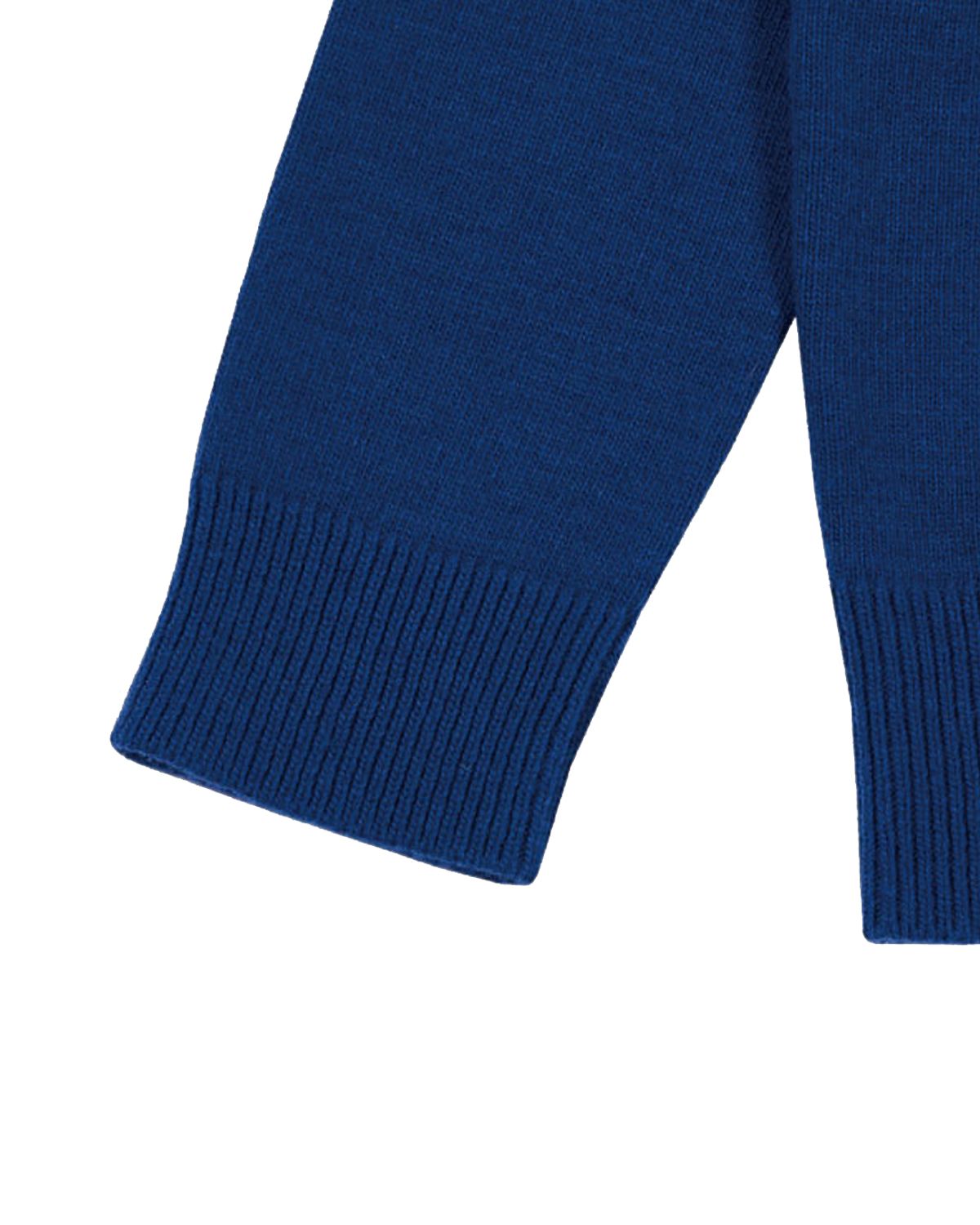 더뮤지엄비지터(THEMUSEUMVISITOR) US HEART PATCH STITCHED KNIT (NAVY)