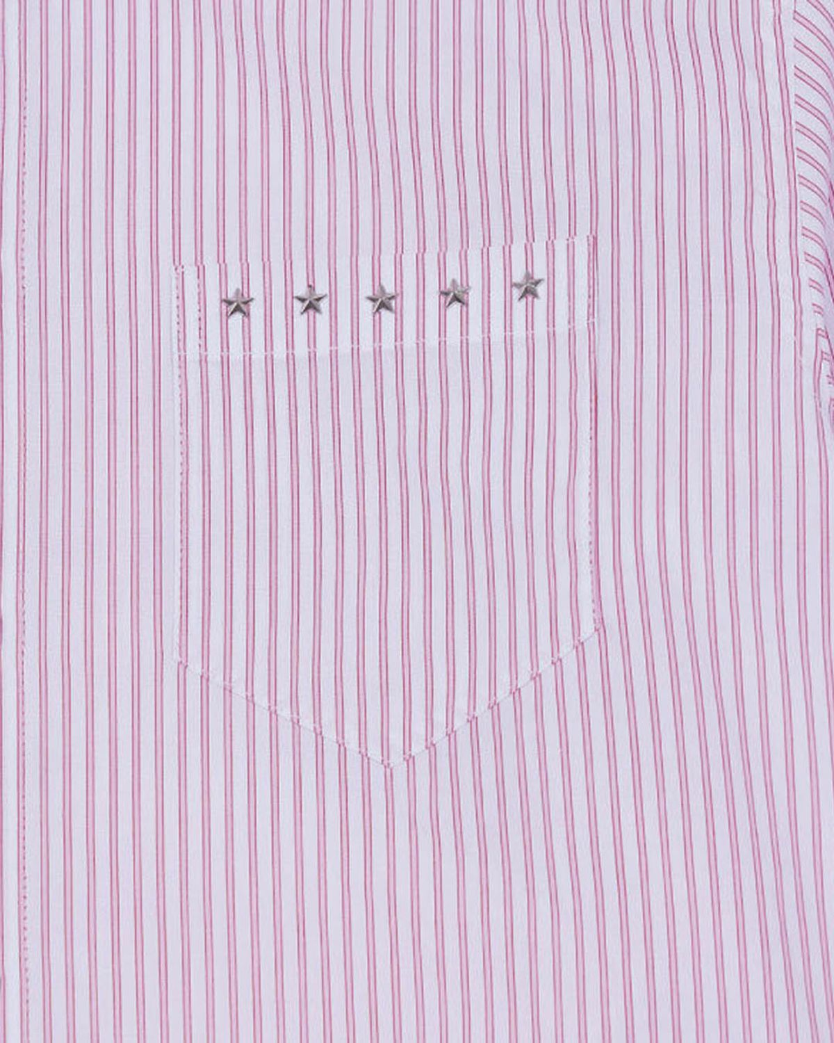 더뮤지엄비지터(THEMUSEUMVISITOR) FIVE STAR STUD POCKET SHIRTS (RED)
