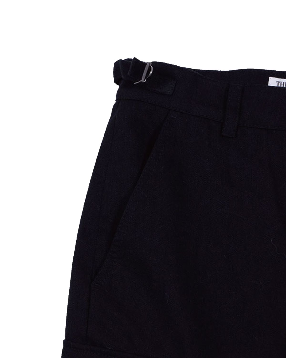 더뮤지엄비지터(THEMUSEUMVISITOR) TEN FLAP POCKET BOOTSCUT CARGO PANTS (BLACK)