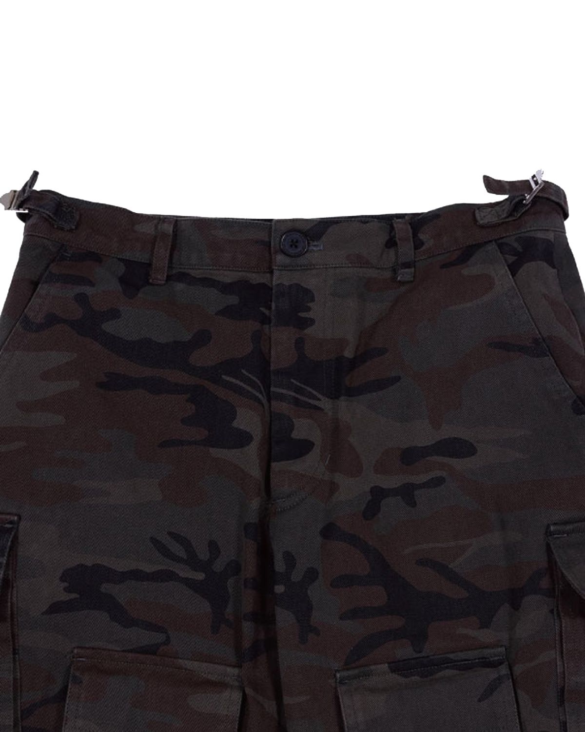 더뮤지엄비지터(THEMUSEUMVISITOR) TEN FLAP POCKET BOOTSCUT CARGO PANTS (CAMO)
