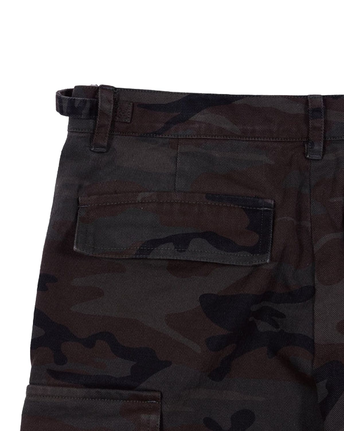 더뮤지엄비지터(THEMUSEUMVISITOR) TEN FLAP POCKET BOOTSCUT CARGO PANTS (CAMO)