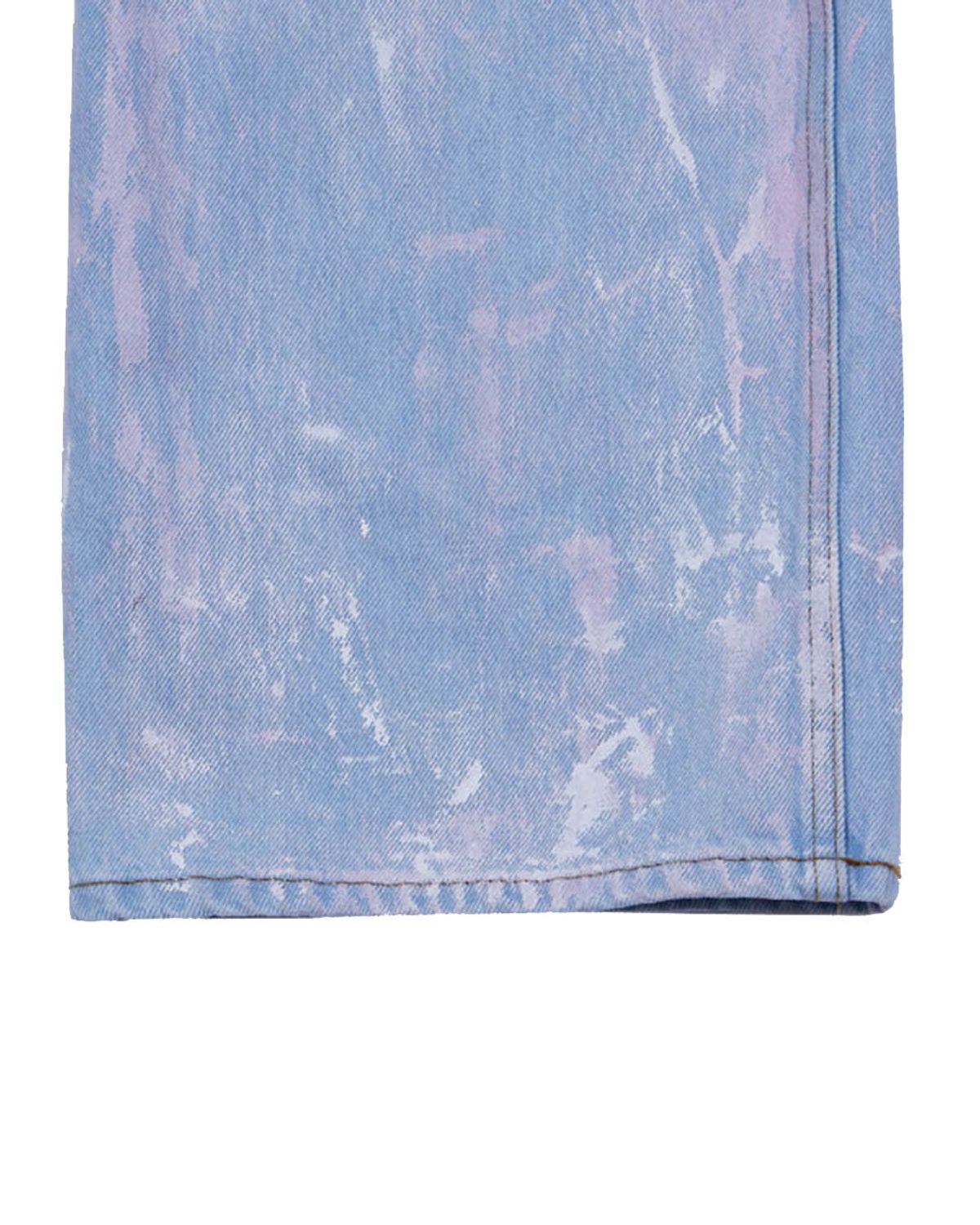더뮤지엄비지터(THEMUSEUMVISITOR) HAND PAINTED DENIM PANTS (PINK)