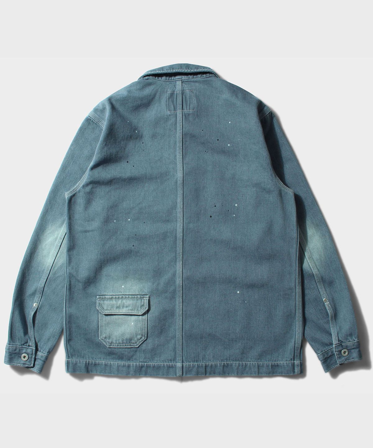 비디알(VDR) FIVE -POCKET CHORE JACKET [Bleach indigo]