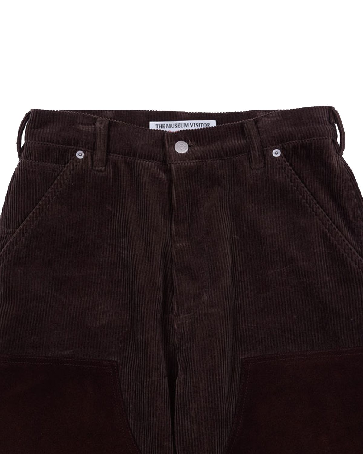 더뮤지엄비지터(THEMUSEUMVISITOR) CORDUROY SUEDE CARPENTER PANTS (BROWN)