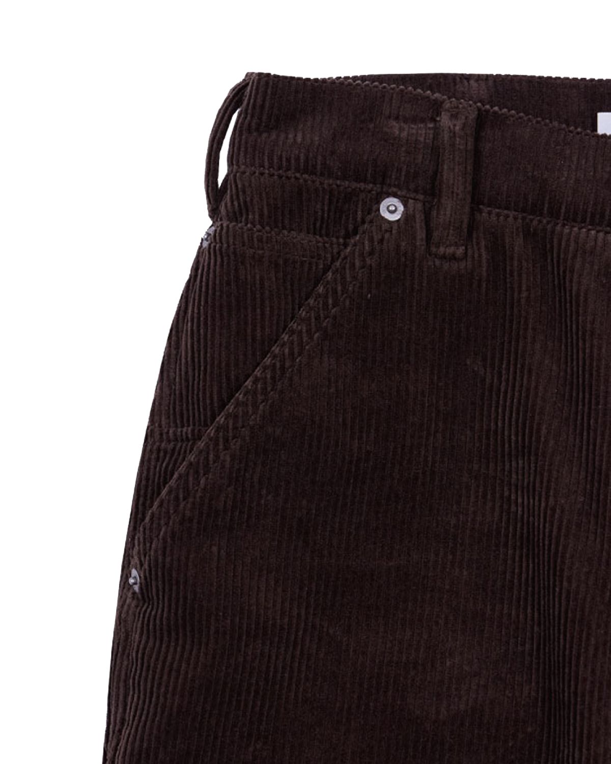 더뮤지엄비지터(THEMUSEUMVISITOR) CORDUROY SUEDE CARPENTER PANTS (BROWN)