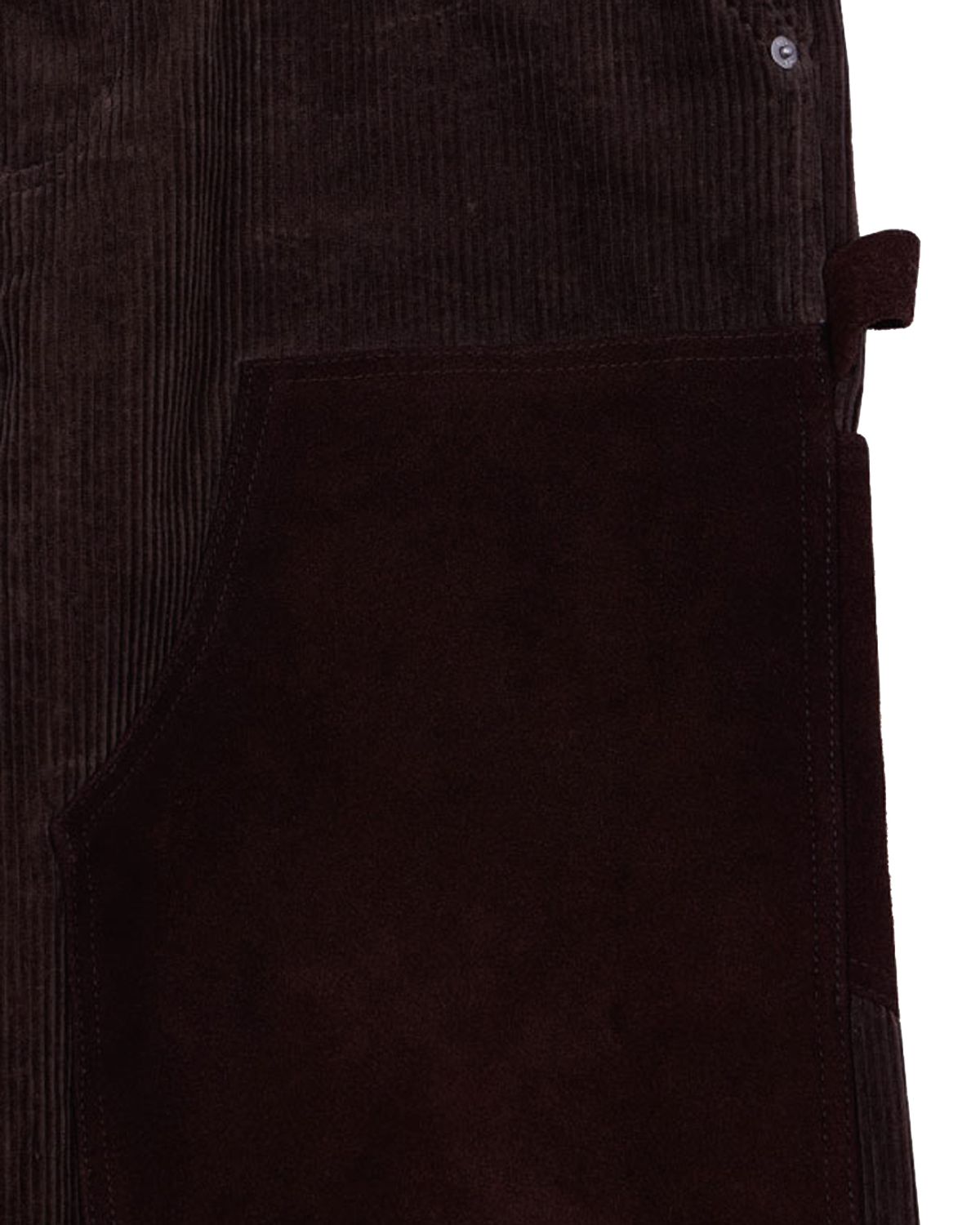 더뮤지엄비지터(THEMUSEUMVISITOR) CORDUROY SUEDE CARPENTER PANTS (BROWN)