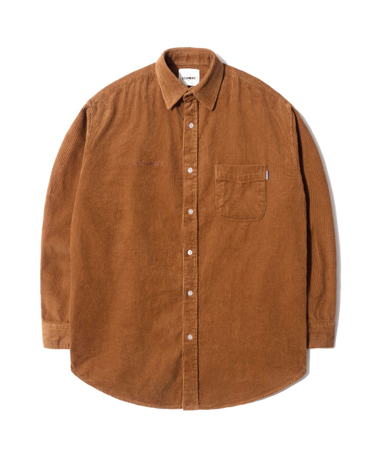 큐티에잇 가먼츠(QT8 GARMENTS) TL Corduroy Oversize Shirt (Brown)