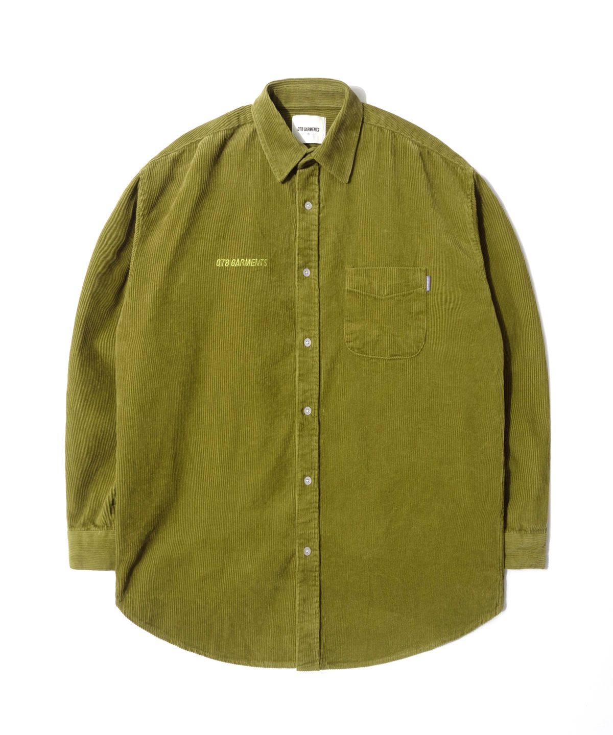 큐티에잇 가먼츠(QT8 GARMENTS) TL Corduroy Oversize Shirt (Olive)