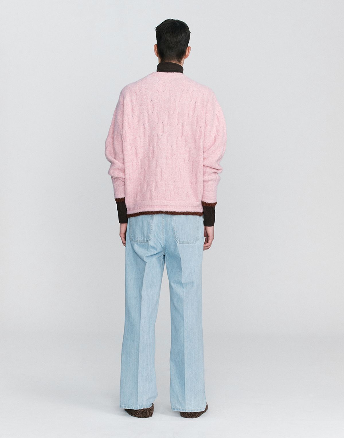 호이테(HEUTE) MOHAIR CURVE PULLOVER (PINK)