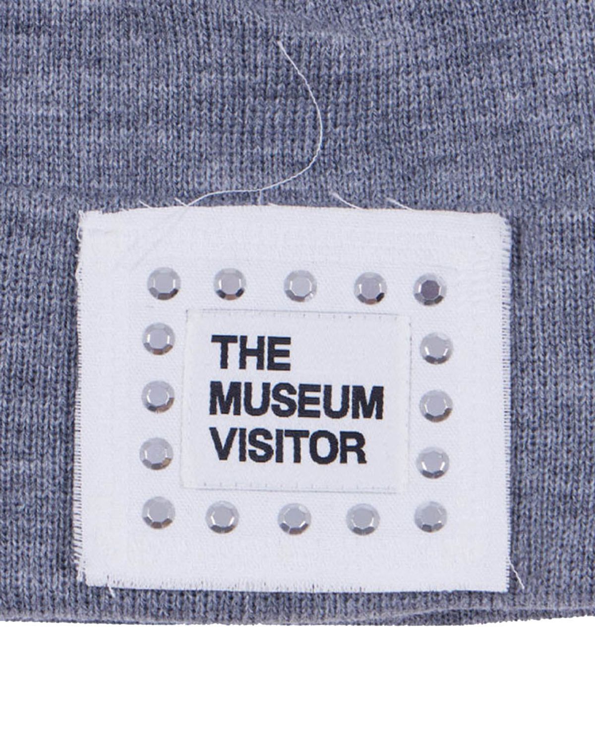 더뮤지엄비지터(THEMUSEUMVISITOR) CUBIC LOGO STITCHED BEANIE (GREY)